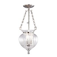 Deckenleuchte CANDELA 6 in Nickel &Oslash;22cm Wohnzimmer