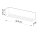Applique murale céramique 32,5 cm Gris E27 indirect Up Down