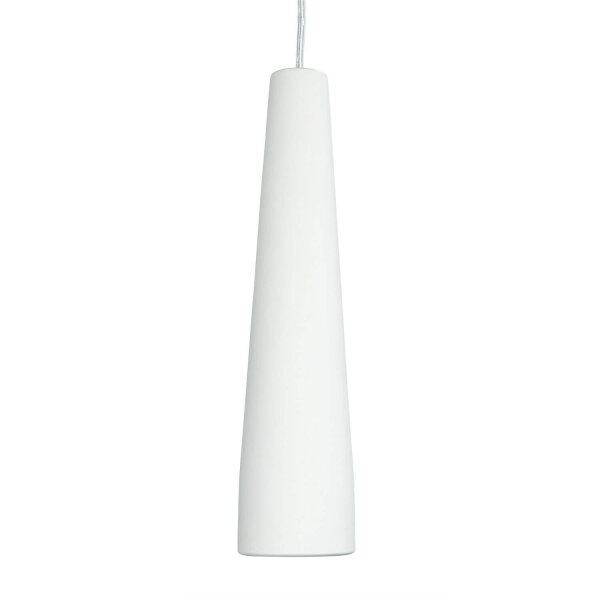 Suspension en céramique blanche à peindre Ø 7,5 cm étroit