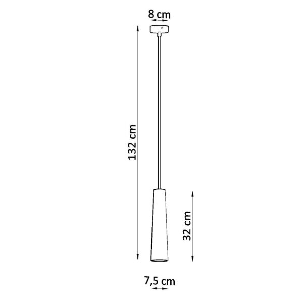 Suspension en céramique blanche à peindre Ø 7,5 cm étroit