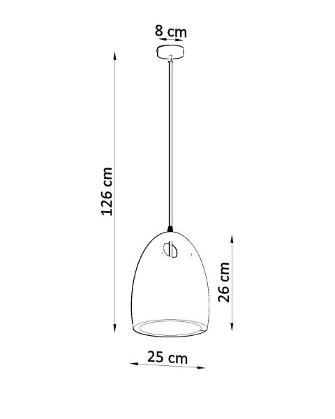Suspension Blanc Céramique Ø 25 cm à peindre E27