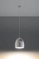 Suspension Blanc Céramique Ø 25 cm à...