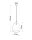 Suspension Blanc Céramique Ø 25 cm à peindre E27