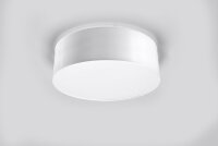 Plafonnier blanc rond plat Ø 25 cm faible...