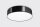 Deckenlampe rund flach Ø 55 cm blendarm 4x E27 Schwarz