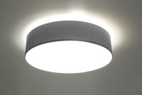 Plafonnier rond Ø 55 cm Gris 4x E27...