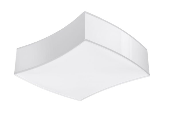 Deckenleuchte Weiß 39 cm lang blendarm 2x E27 BREEL