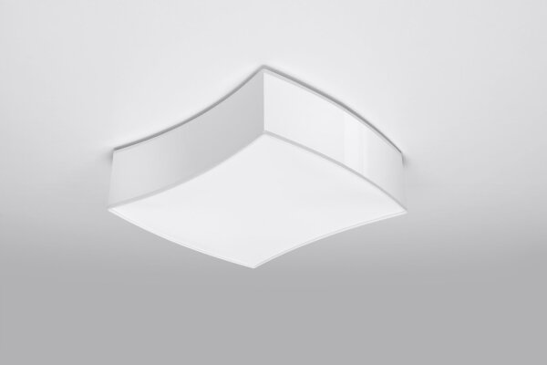 Deckenleuchte Weiß 39 cm lang blendarm 2x E27 BREEL