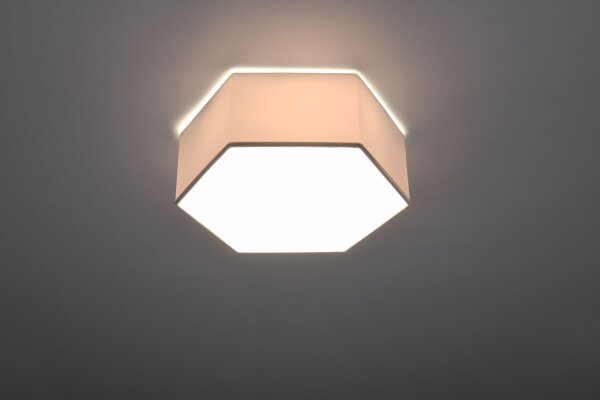 Plafonnier Moderne Blanc Plat Faible Éblouissement 2x E27