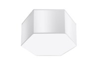 Plafonnier Blanc L : 30,5 cm petit 2x E27 Moderne faible...