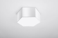 Plafonnier Blanc L : 30,5 cm petit 2x E27 Moderne faible...