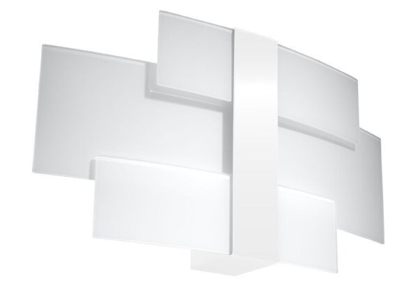 Applique Blanc Verre Métal Moderne 2x G9 MAGO