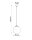 Suspension verre Boule Ø 30 cm E27 Blanc Or BIANCO