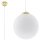 Lampe à suspendre verre Abat-jour sphérique Ø 40 cm blanc or E27