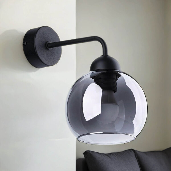 Wandlampe Rauchglas Modern elegant ALPHERG