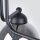 Deckenlampe 3-flammig Schwarz Rauchglas E27 Modern