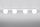 Plafonnier blanc 88 cm de long verre métal 4-flamme G9