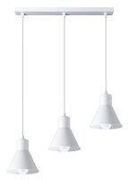 H&auml;ngelampe 3-flammig 45 cm lang Retro E27 Metall