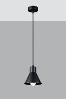 Lampe à suspendre noire en métal Ø...