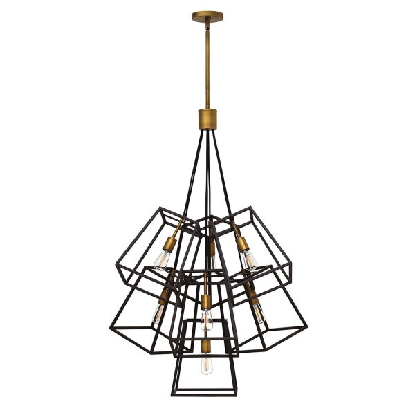 Bronze Plafonnier TORRE raccourcissable 7-flmg Lampe