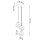 Suspension 3 flammes blanc métal ajustable E27