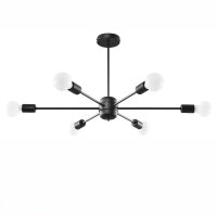Deckenlampe Metall Retro 86,5 cm länglich 6-flammig