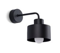Applique rétro métal noir pour E27...