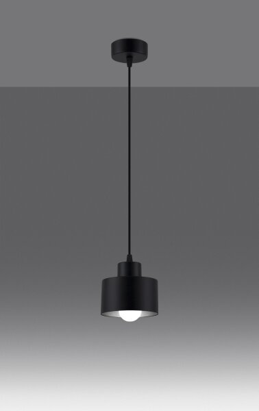 Lampe à suspendre Noir Ø 12 cm petit métal rétro E27