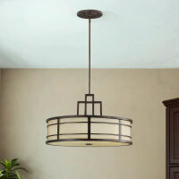 Deckenleuchte SHOJI &Oslash;53cm k&uuml;rzbar Vintage Lampe