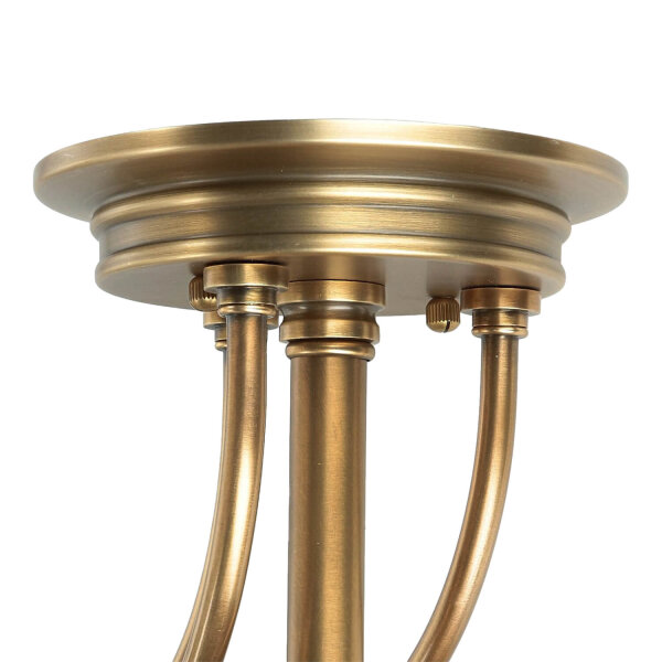 Plafonnier ASPERO laiton crème 4xE27 Lampe