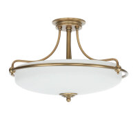 Deckenleuchte ASPERO Messing Creme 4xE27 Lampe
