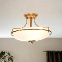 Deckenleuchte ASPERO Messing Jugendstil Lampe