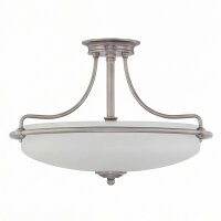 Plafonnier ASPERO en chrome crème 3-flmg Lampe
