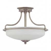 Plafonnier ASPERO Nickel Ø43cm Lampe Art Nouveau