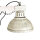 Suspension vintage 3-flmg E27 Shabby blanc HAKON
