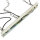 Suspension vintage 3-flmg E27 Shabby blanc HAKON