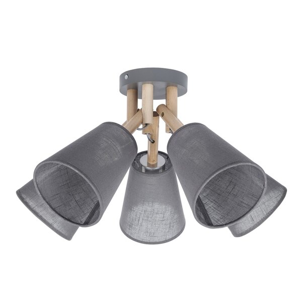 Deckenlampe VAIO Grau 5-flmg
