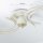 Deckenlampe Weiß Shabby Landhaus Glas Metall E27