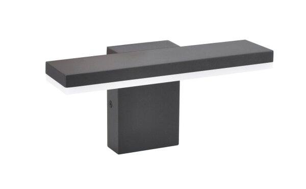Applique murale LED anthracite faible éblouissement 4000K 720lm