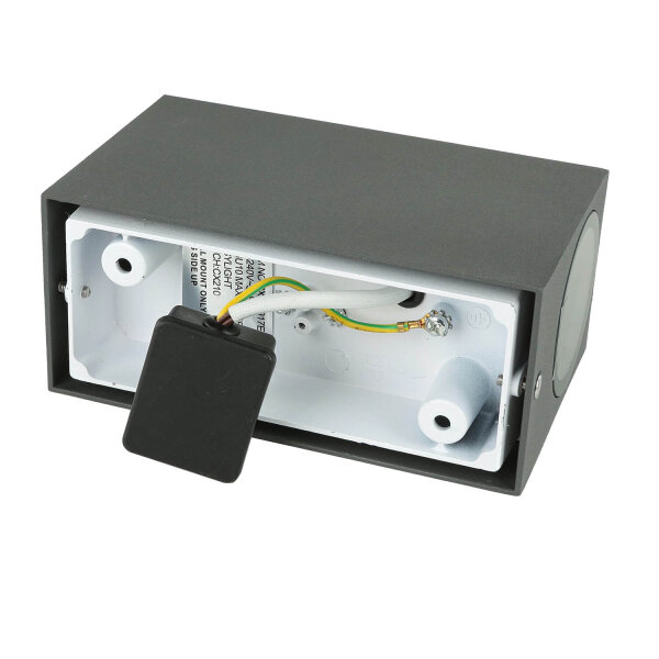 Luminaire dextérieur moderne Up Down Projecteur Anthracite AALBORG