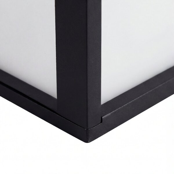 Lampe murale extérieure anthracite aluminium carré IP44