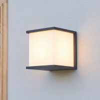 Außenwandleuchte Anthrazit Alu IP54 E27 B:16,5 cm