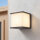 Lampe murale extérieure anthracite aluminium carré IP44
