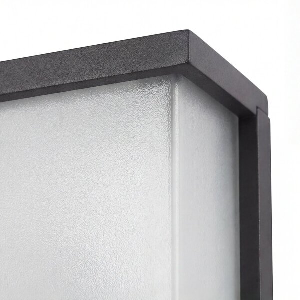 Lampe dextérieur anthracite blanc rectangulaire IP44 style Bauhaus
