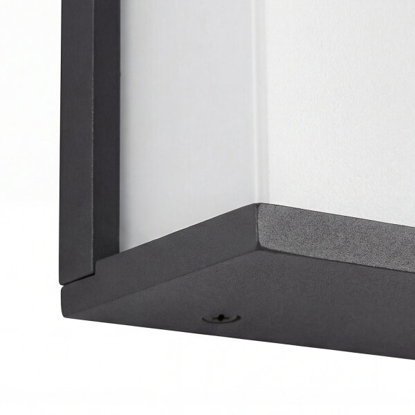 Lampe dextérieur anthracite blanc rectangulaire IP44 style Bauhaus