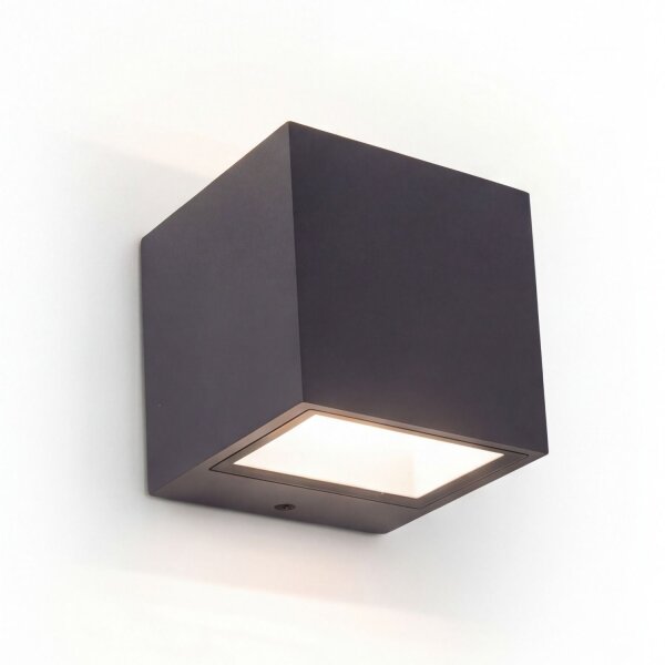Außenwandleuchte LED Anthrazit Alu IP54 4000K B:8,8 cm