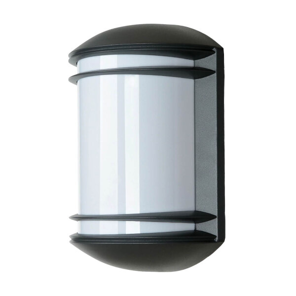 Moderne halbrunde Außen Gartenleuchte QUARTZ Anthrazit farben