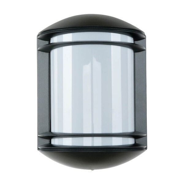 Moderne halbrunde Außen Gartenleuchte QUARTZ Anthrazit farben