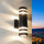 Moderne runde Außenwandlampe