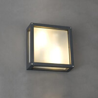Moderne Außenleuchte in anthrazit 25/25 cm